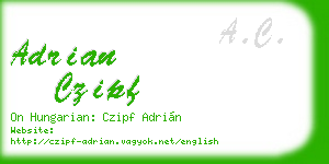 adrian czipf business card